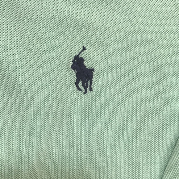NWOT! Polo Ralph Lauren mens large light green long sleeve tee. - Picture 3 of 9